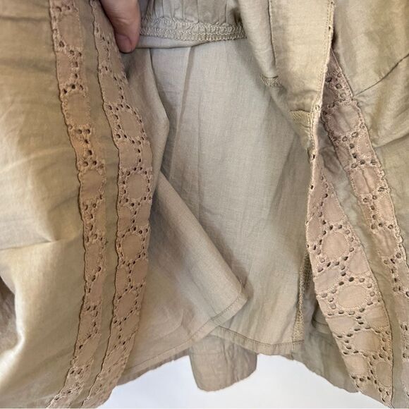 Women’s BCBG Neutral Tan Boho Summer Midi Dress M - Picture 11 of 14